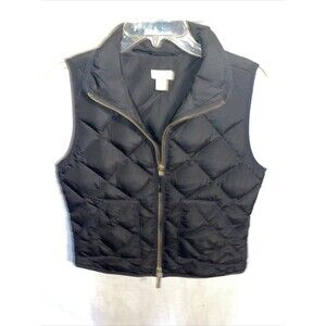 J. Crew Women’s Outdoor Vest Size Small Black Athleisure Bird Down